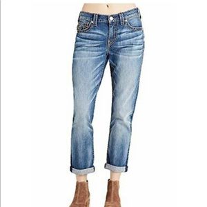 True Religion Audrey MidRise Slim Boyfriend SuperT